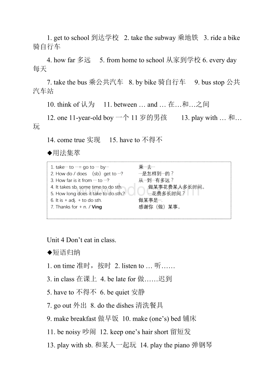 人教版七年级下册英语各单元知识点归纳电子教案.docx_第3页