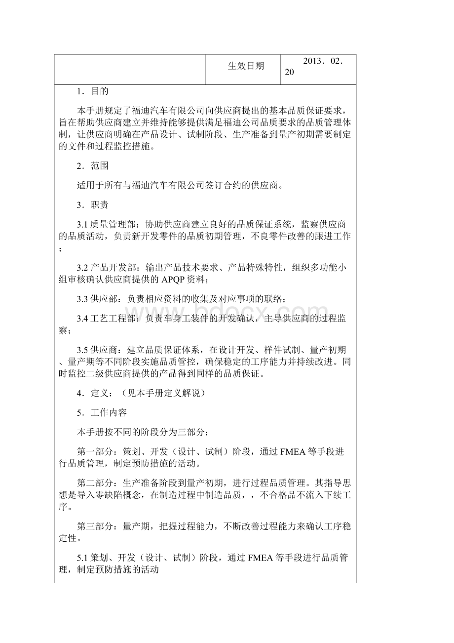 宣贯版福迪供应商质量保证手册.docx_第2页