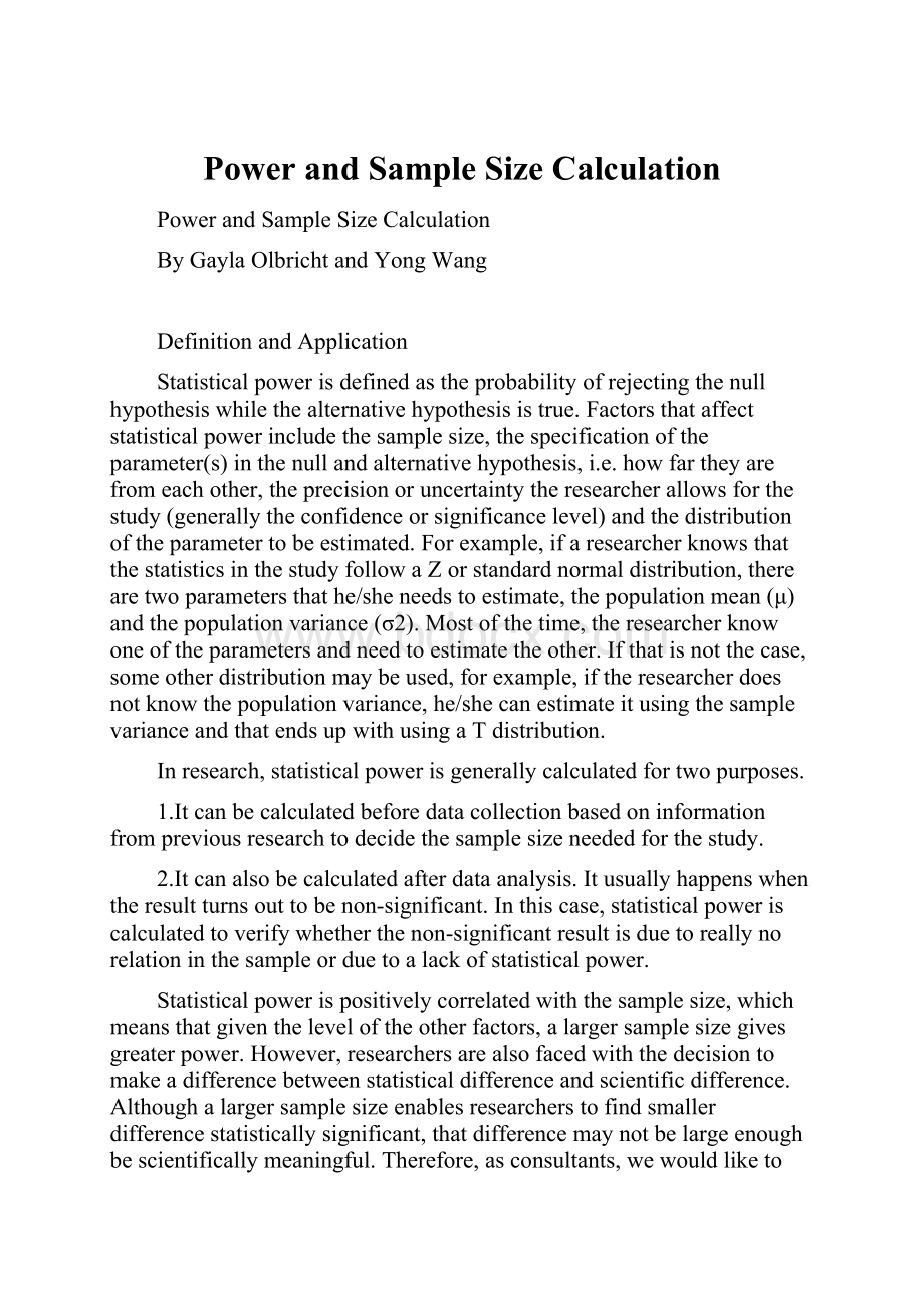 Power and Sample Size Calculation.docx_第1页