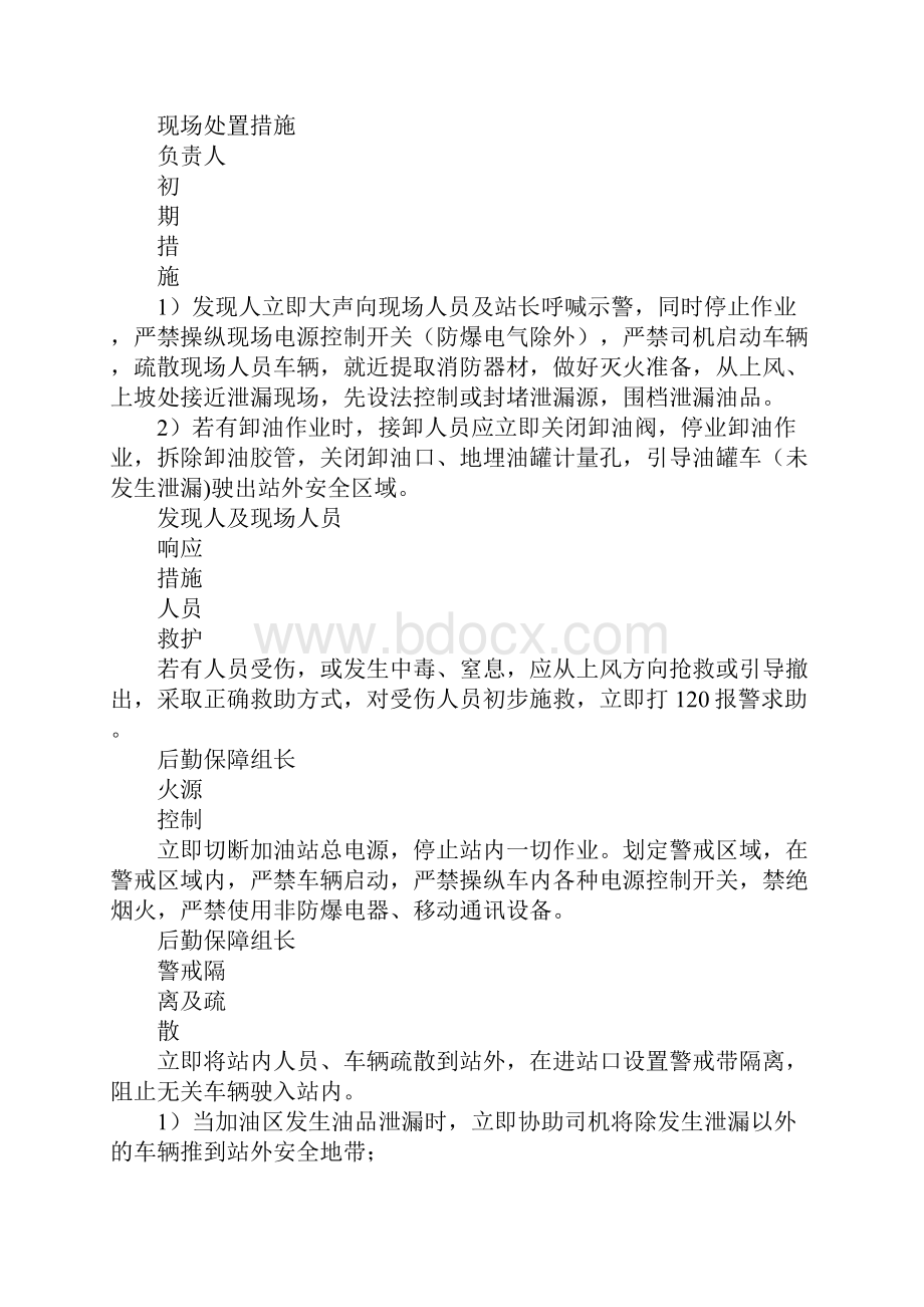 油品泄漏现场处置方案新版.docx_第3页