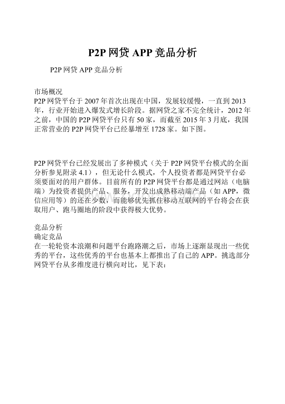 P2P网贷APP竞品分析.docx_第1页