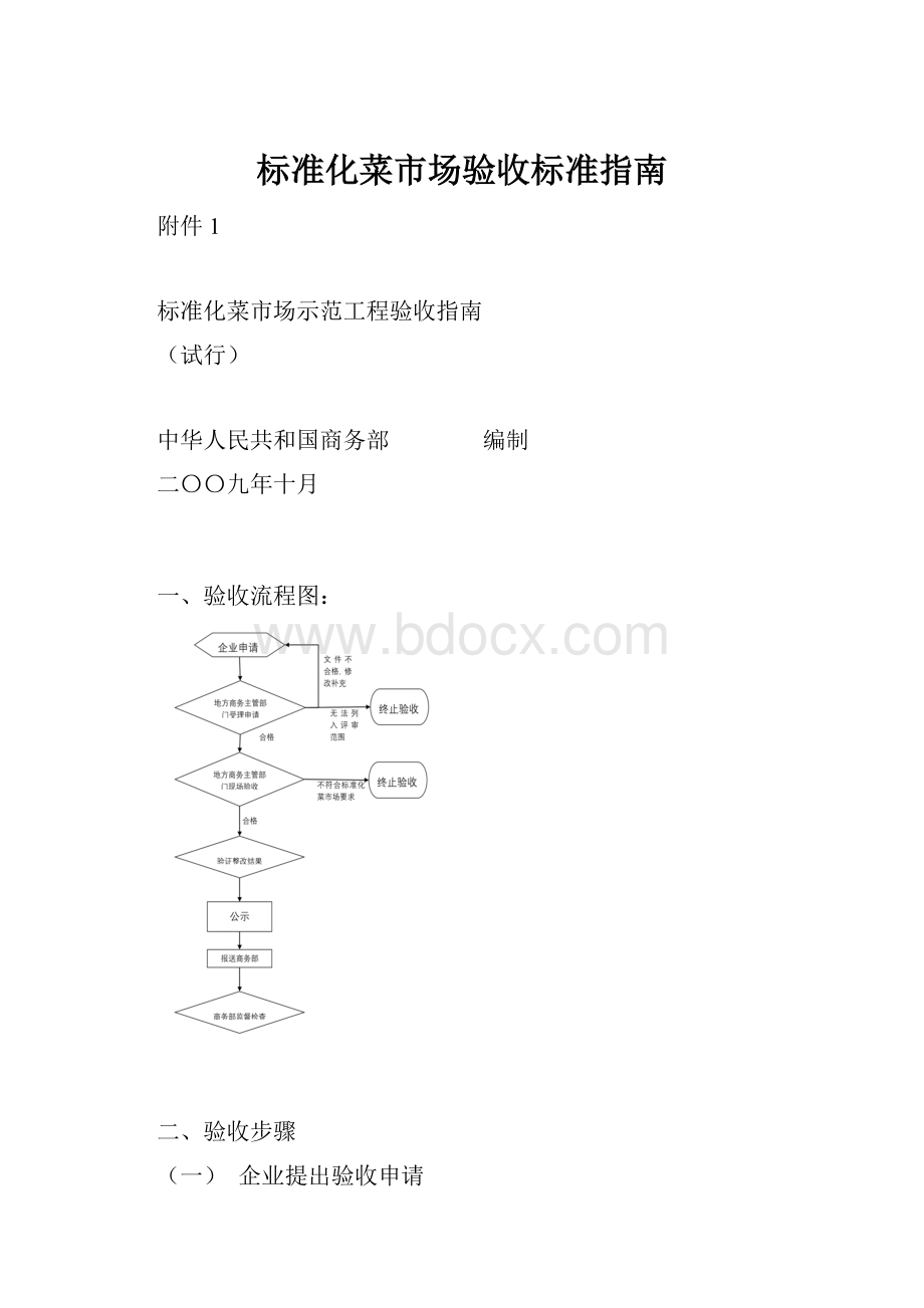 标准化菜市场验收标准指南.docx