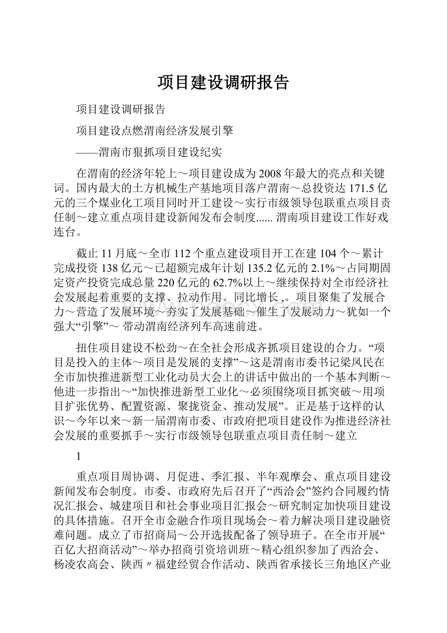 项目建设调研报告.docx_第1页