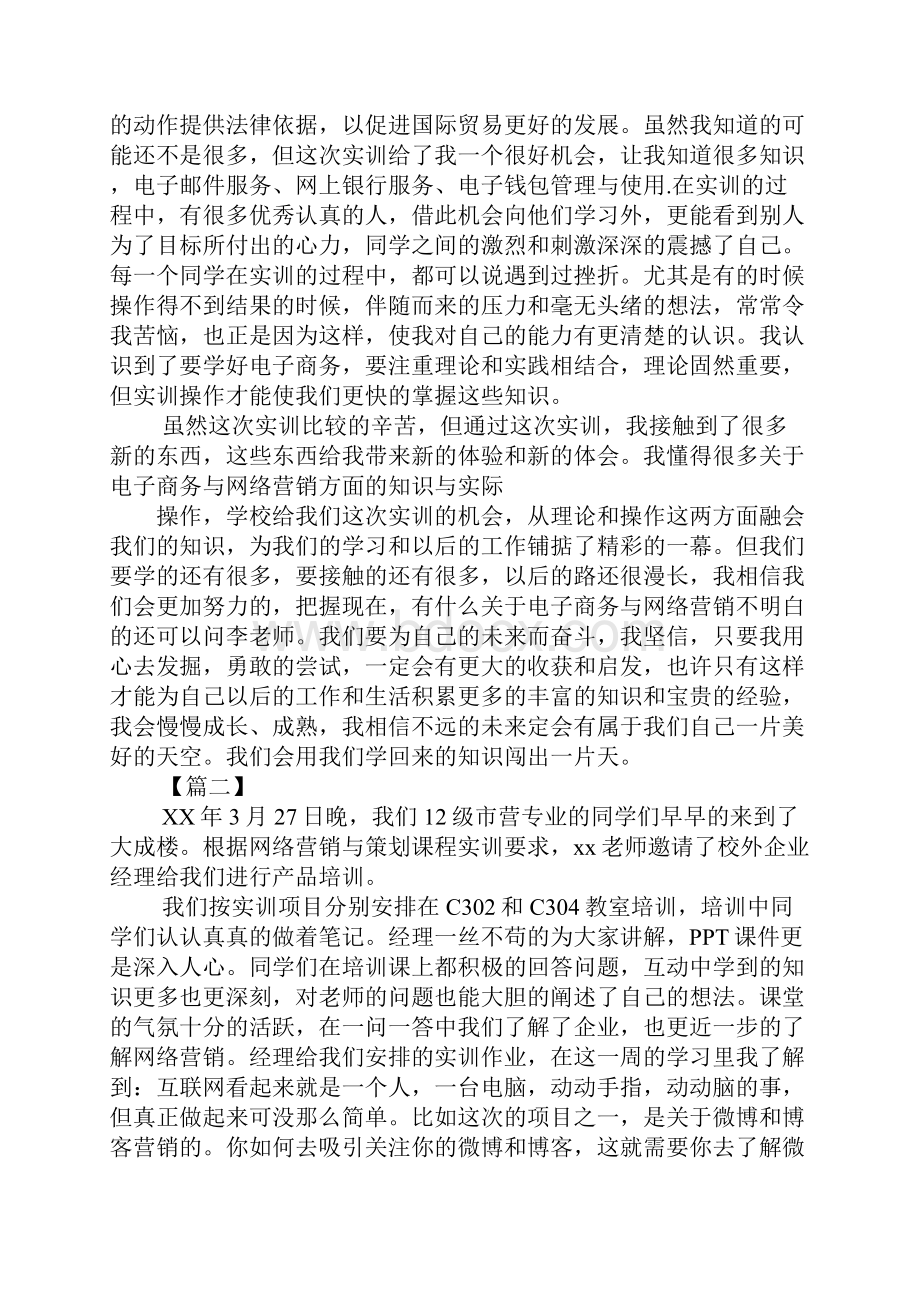 网络营销策划实训总结.docx_第2页