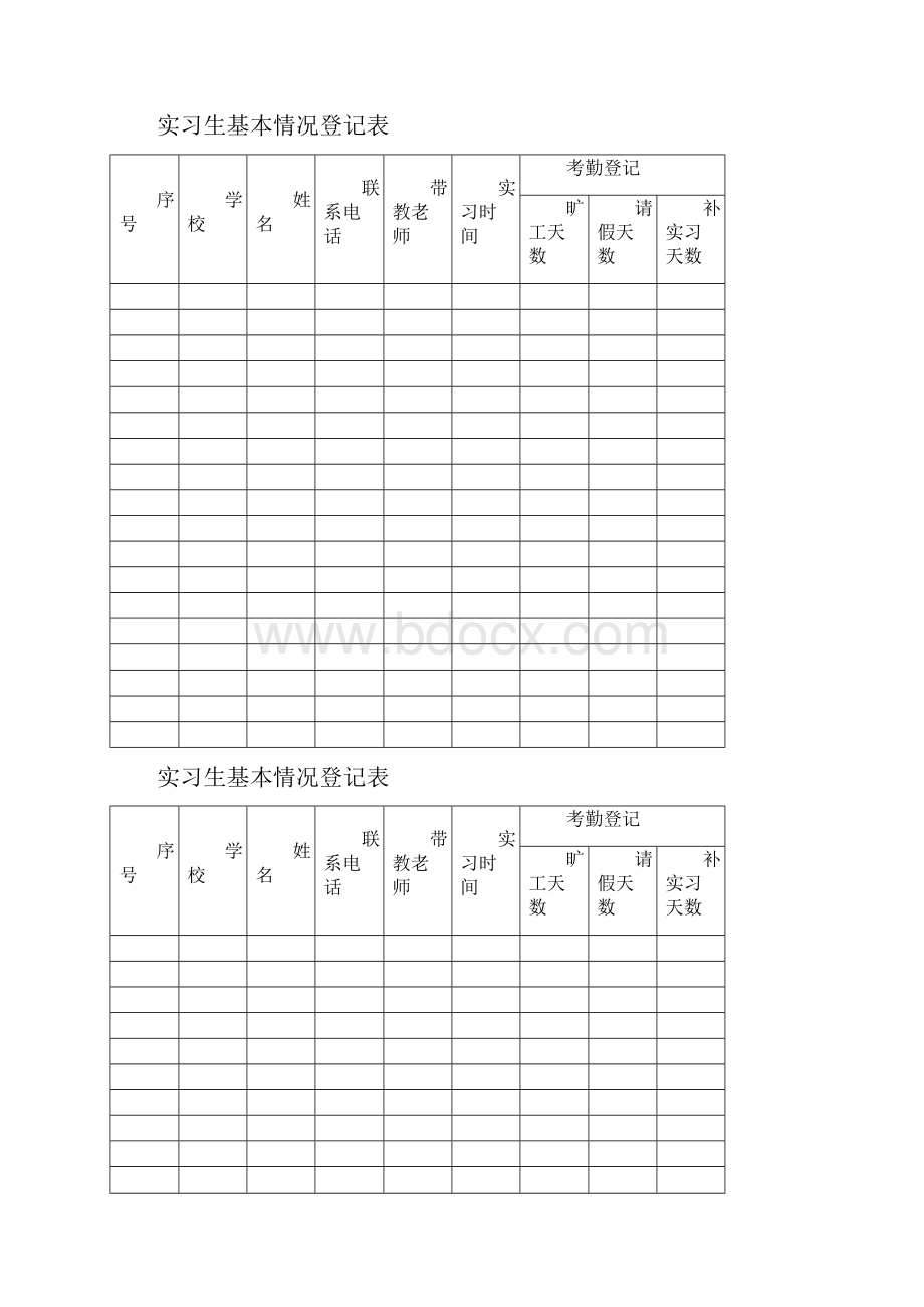 临床护理实习教学管理记录本.docx_第2页