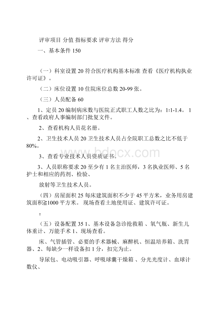 一级医疗机构评审标准.docx_第3页