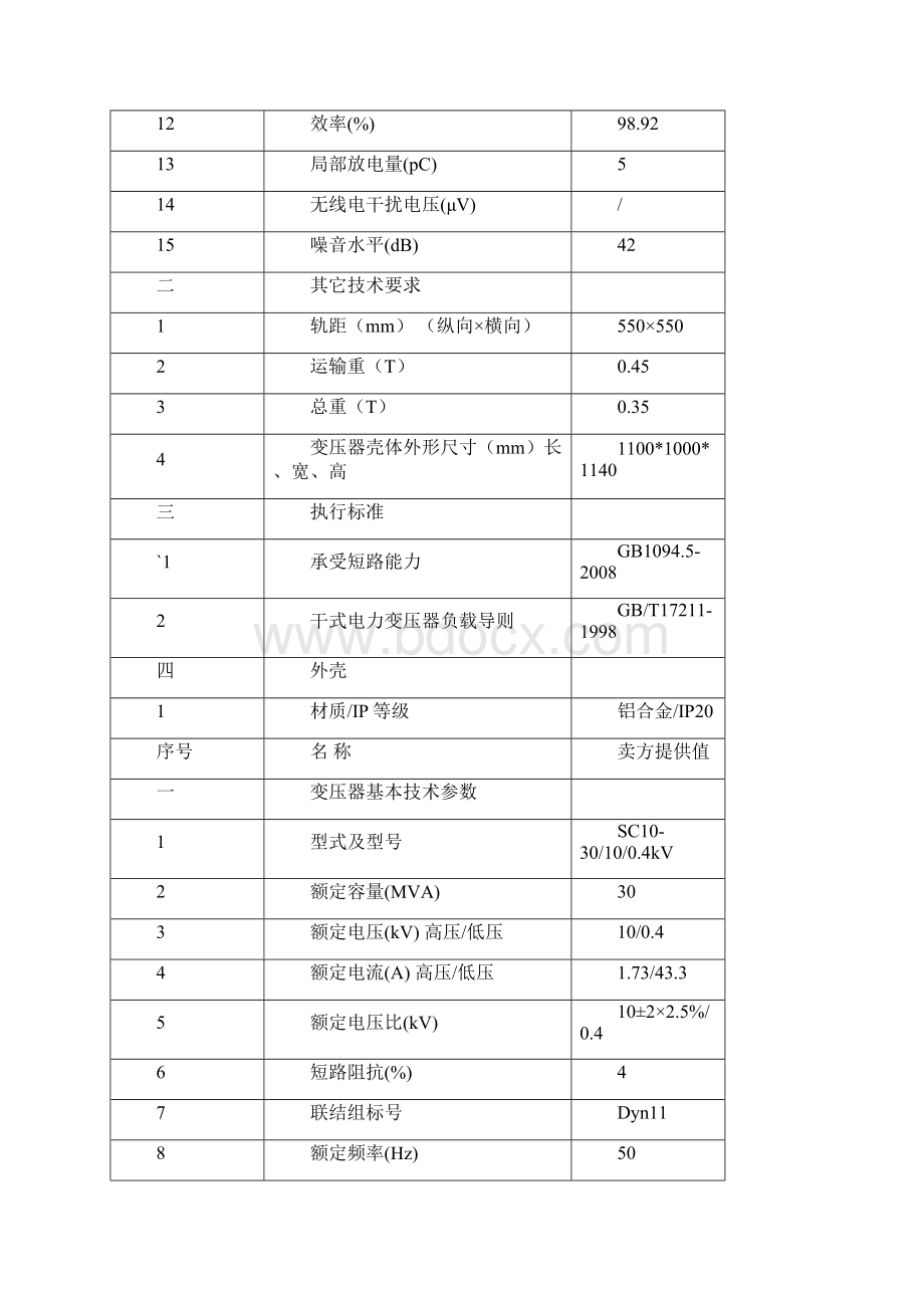 10KV干式变压器参数表1明细.docx_第2页