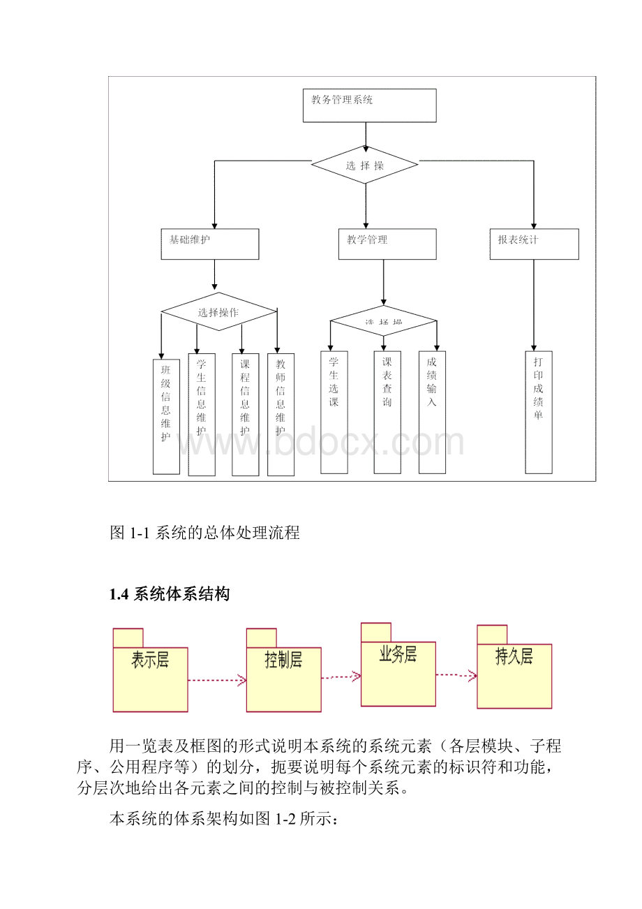 教务管理系统概要设计及详细设计.docx_第2页