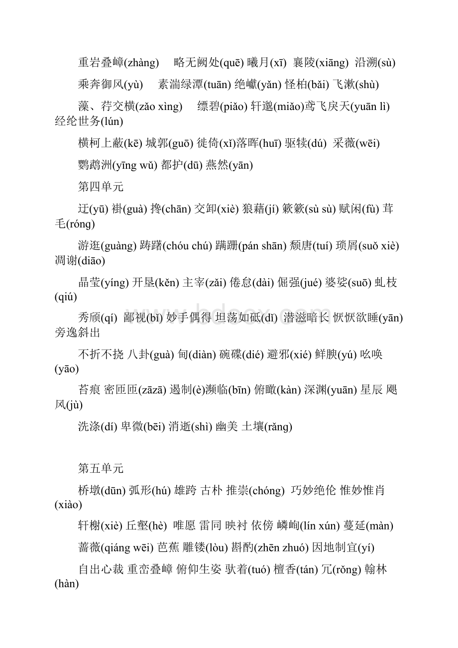 部编版八年级上册语文总复习资料优 质.docx_第2页