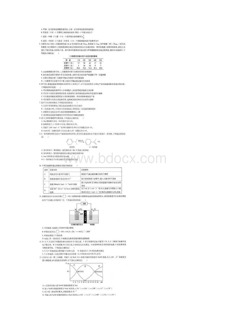 河南省郑州一中届高三临考冲刺卷理综.docx_第2页