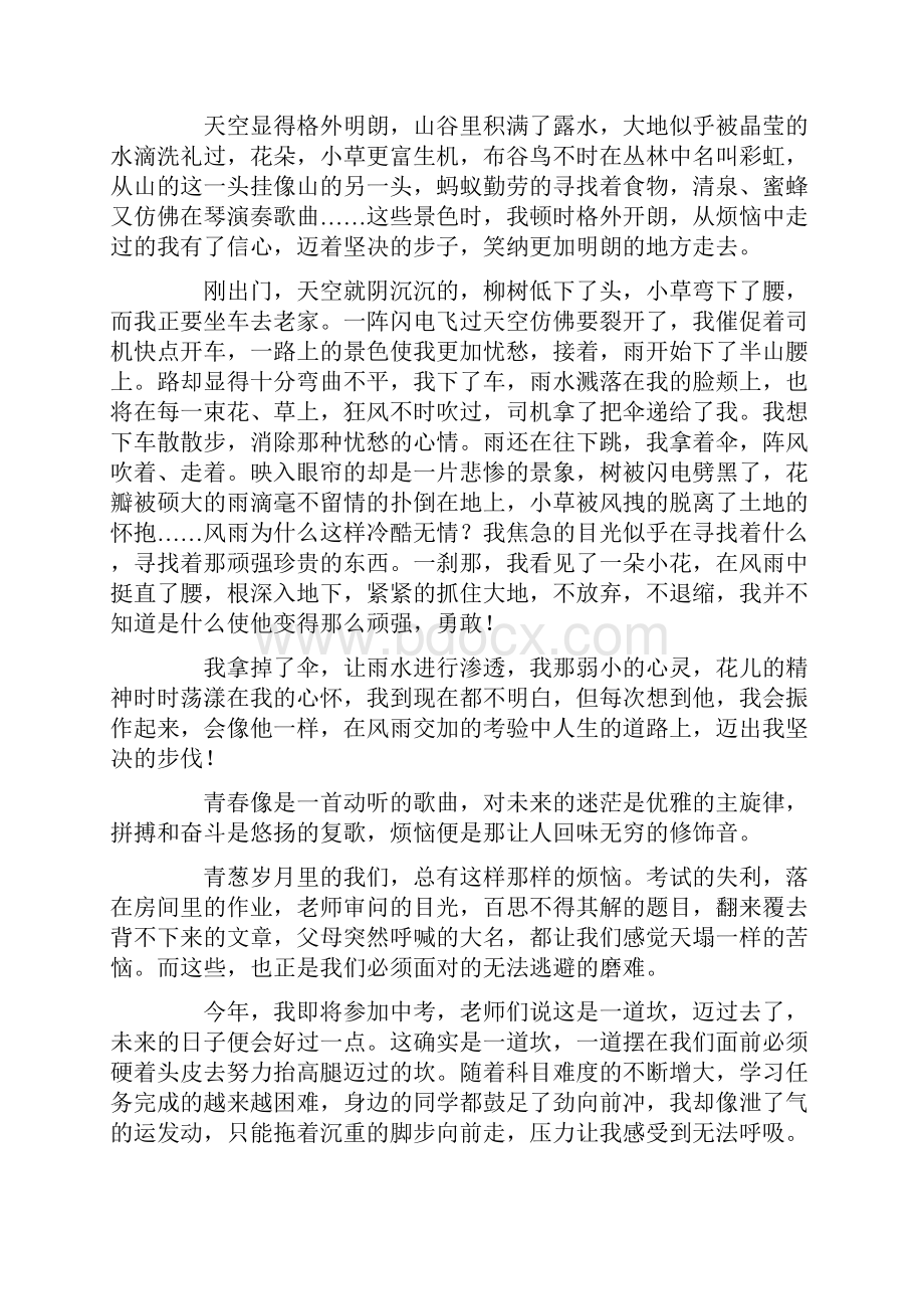 我的烦恼作文1精选.docx_第2页