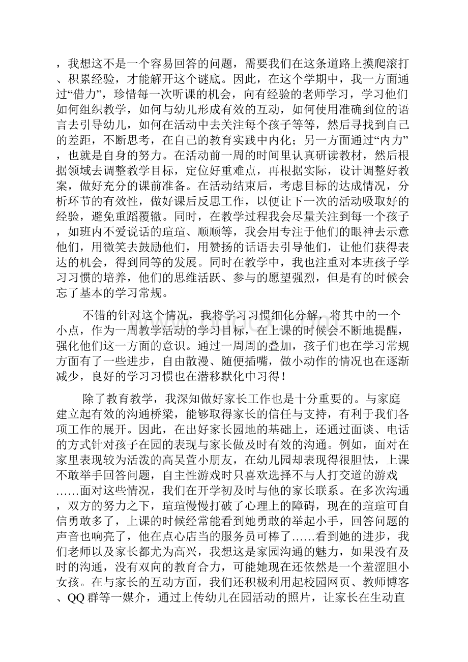 精选幼儿教师个人总结锦集七篇.docx_第2页