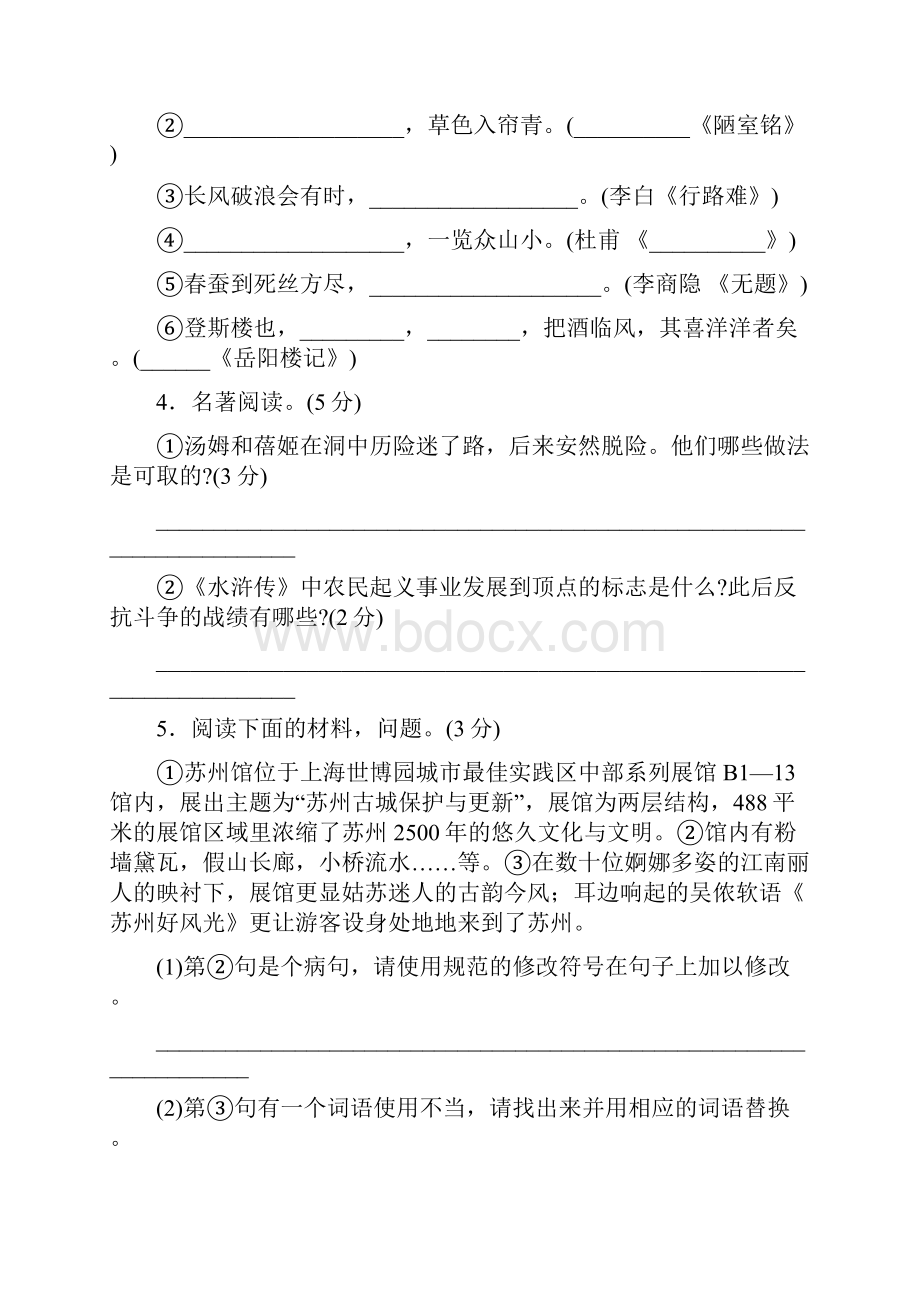 江苏省苏州市中考语文模拟试题.docx_第2页