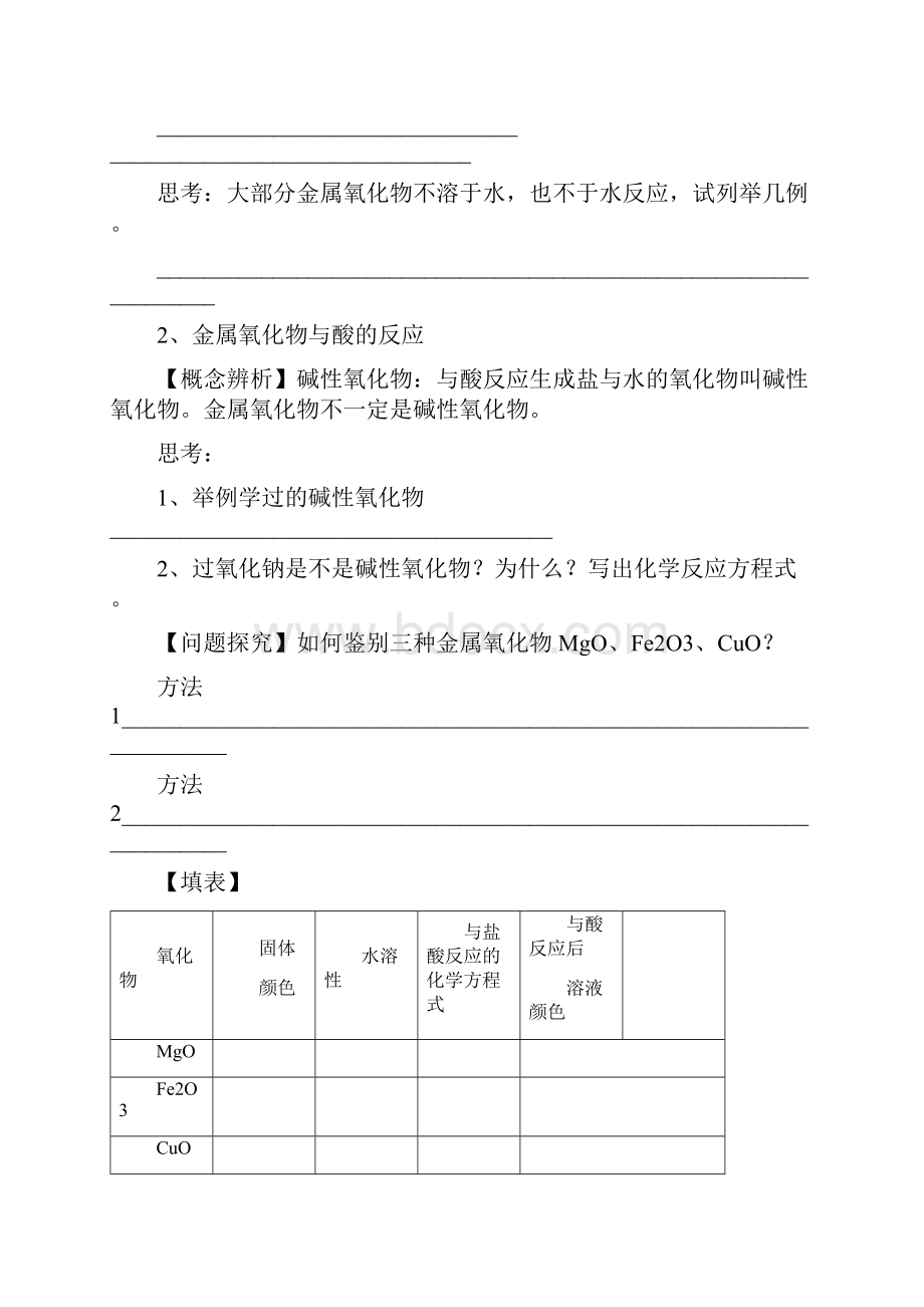 高一化学知识总结4 几种重要的金属化合物总结.docx_第2页