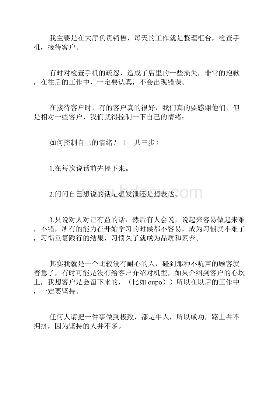 手机仓库管理员述职报告.docx_第3页