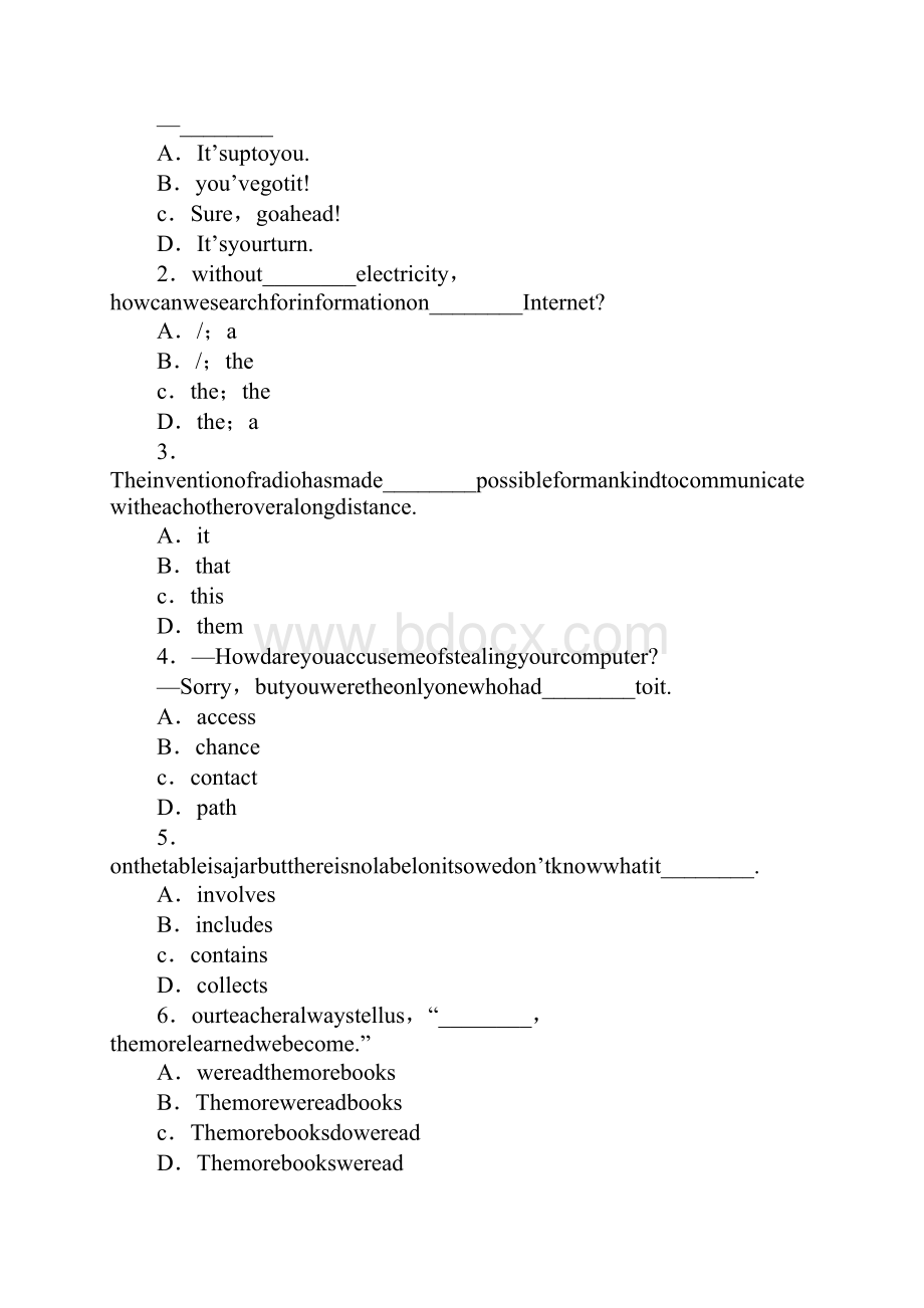 范文高考英语总复习新课标必修1配套训练学案.docx_第2页