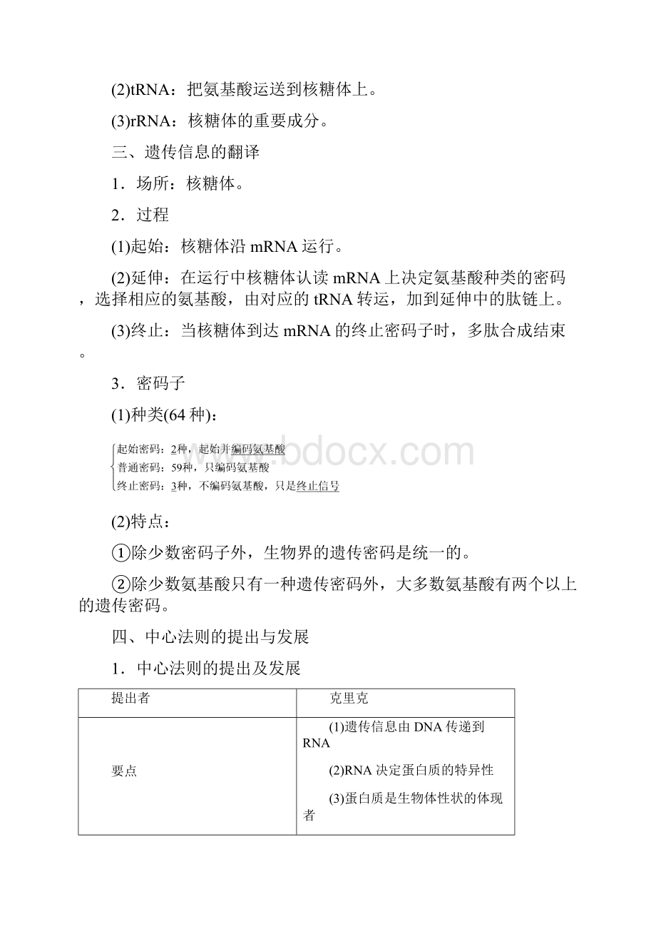 遗传信息的表达 RNA和蛋白质的合成.docx_第2页