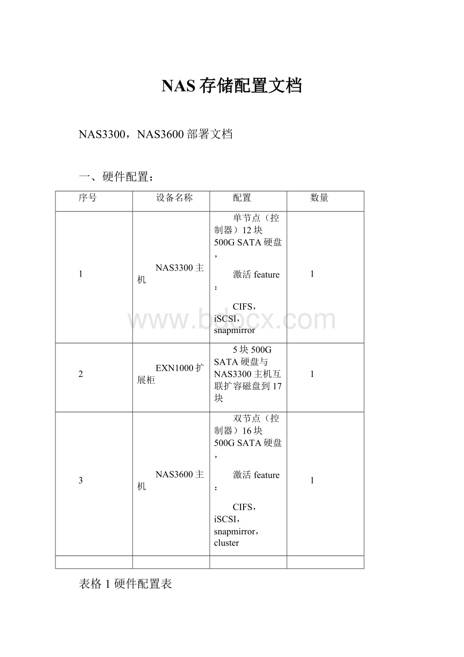 NAS存储配置文档.docx_第1页