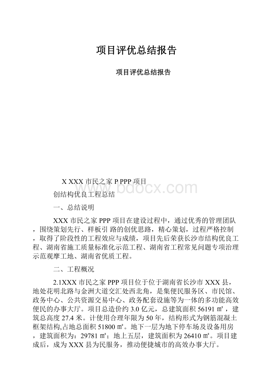 项目评优总结报告.docx