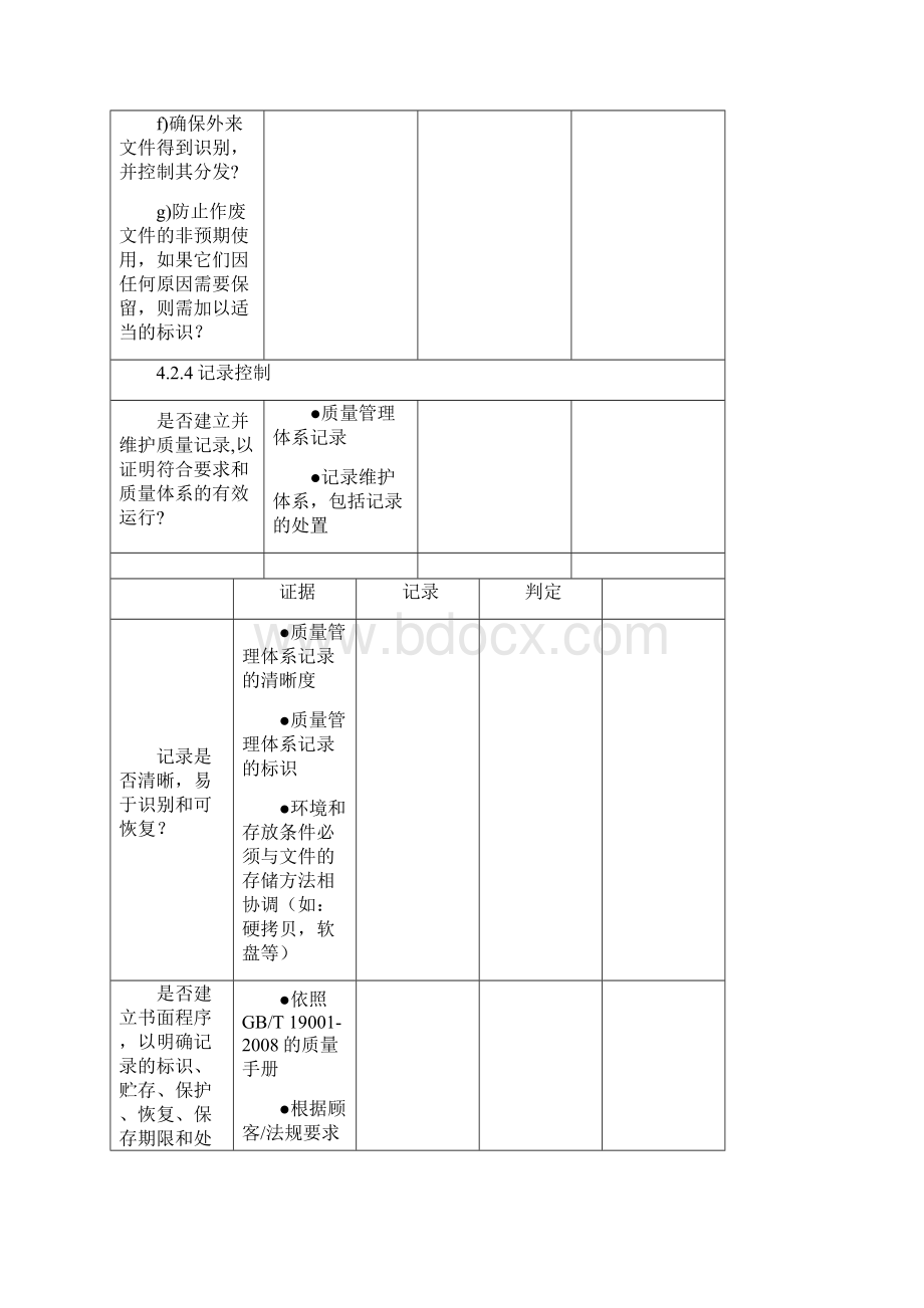 质量管理体系审核检查表最新版本.docx_第2页