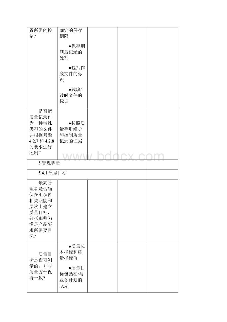 质量管理体系审核检查表最新版本.docx_第3页