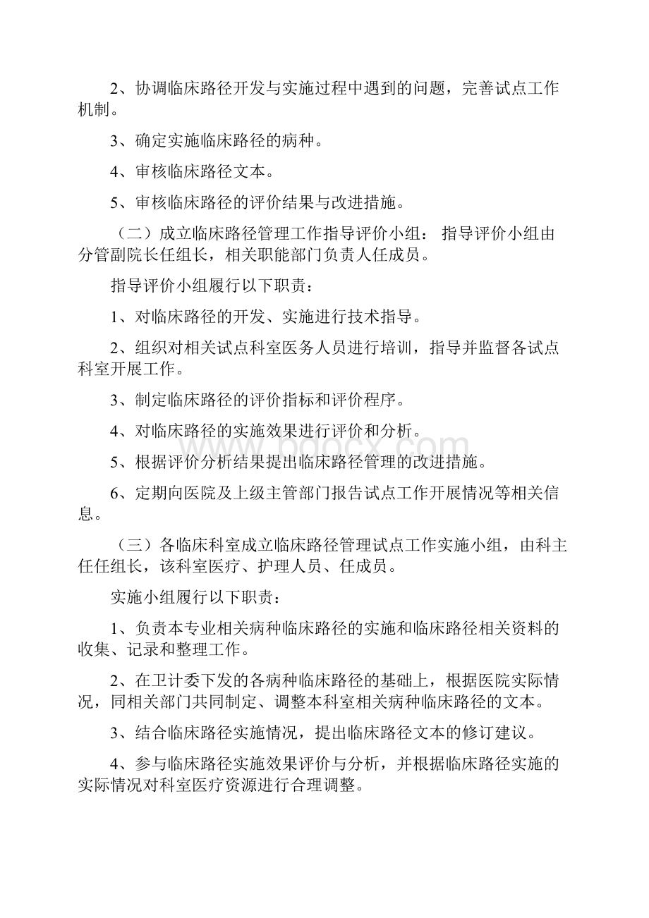 临床路径管理工作实施方案.docx_第2页