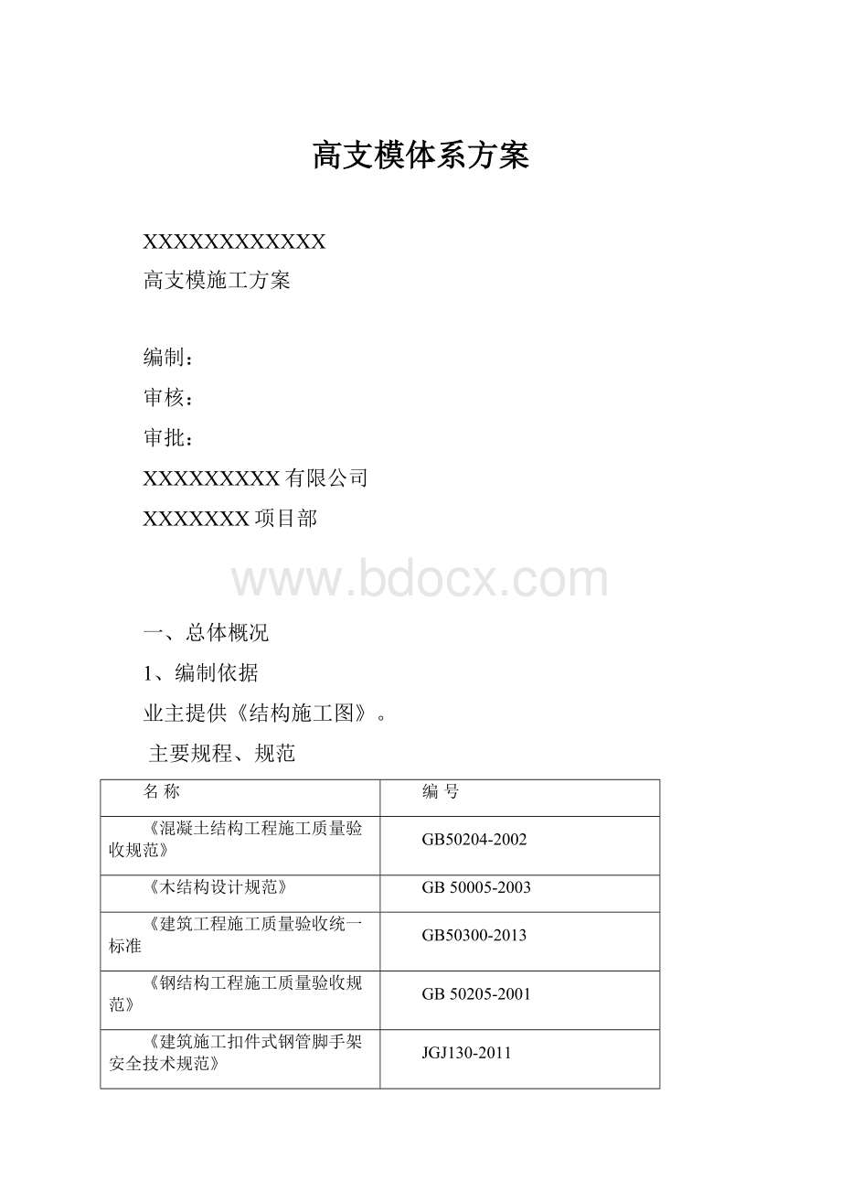 高支模体系方案.docx