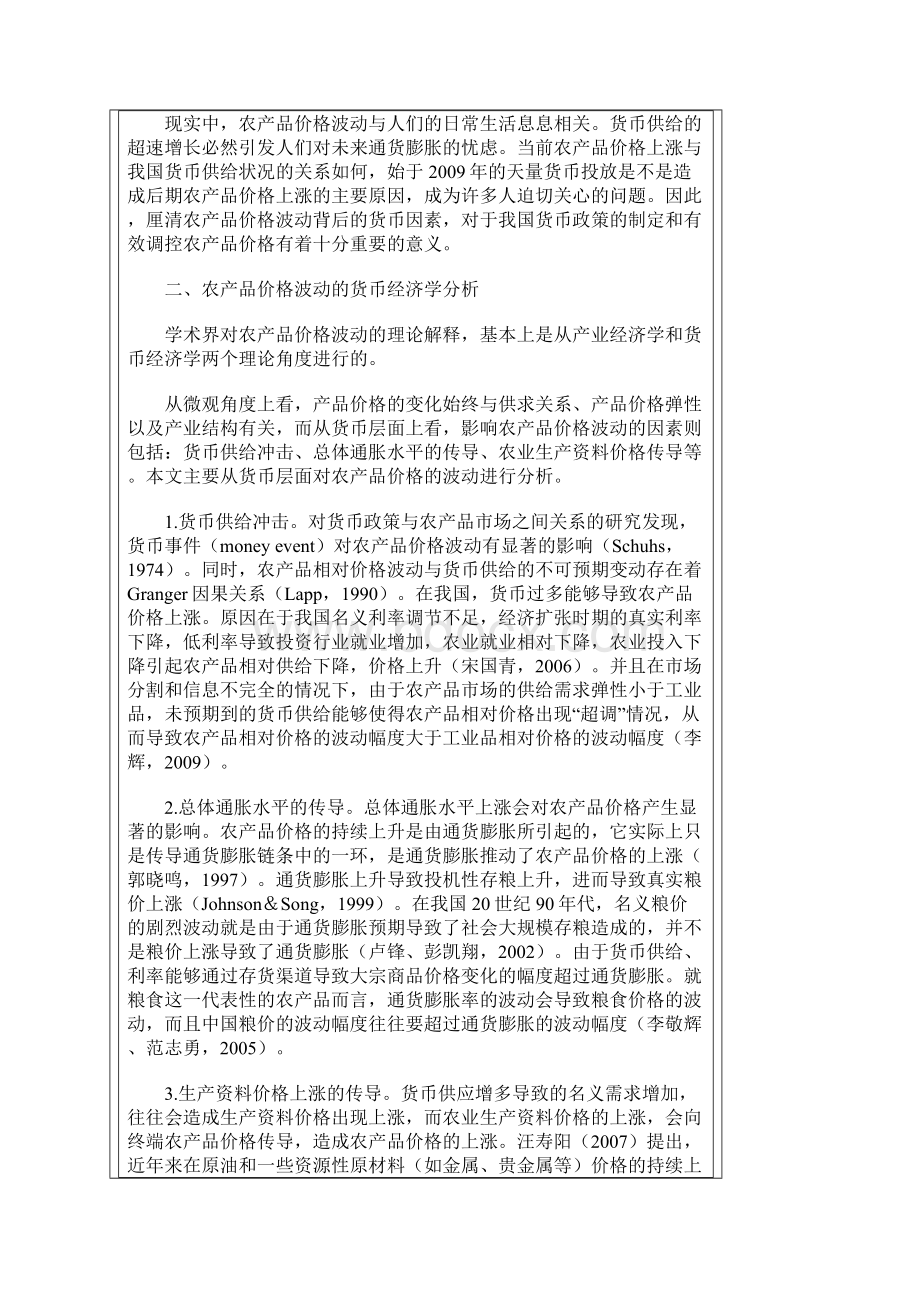 货币供给冲击是影响我国农产品价格上涨的重要原因吗.docx_第2页