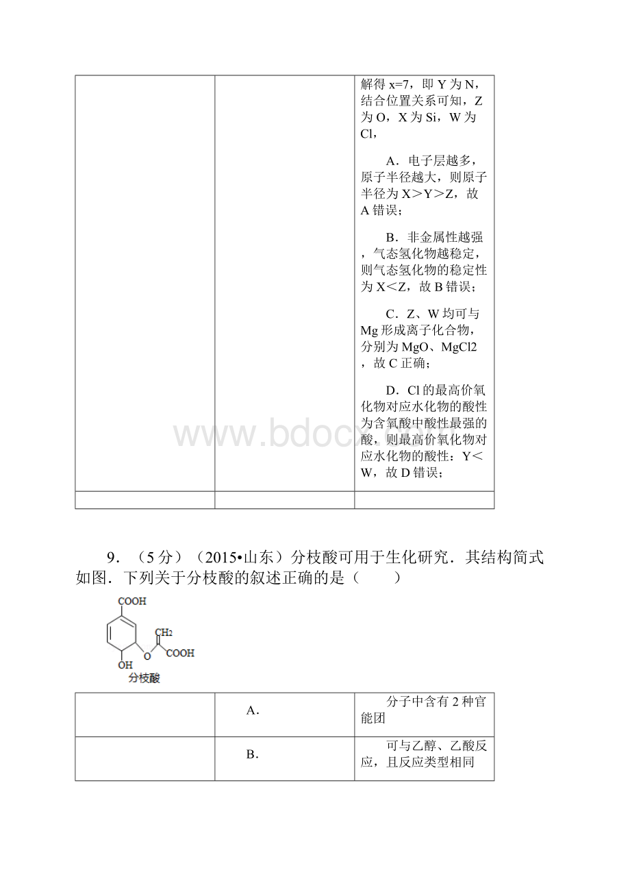 最新山东省高考化学试题及答案解析版全解.docx_第3页