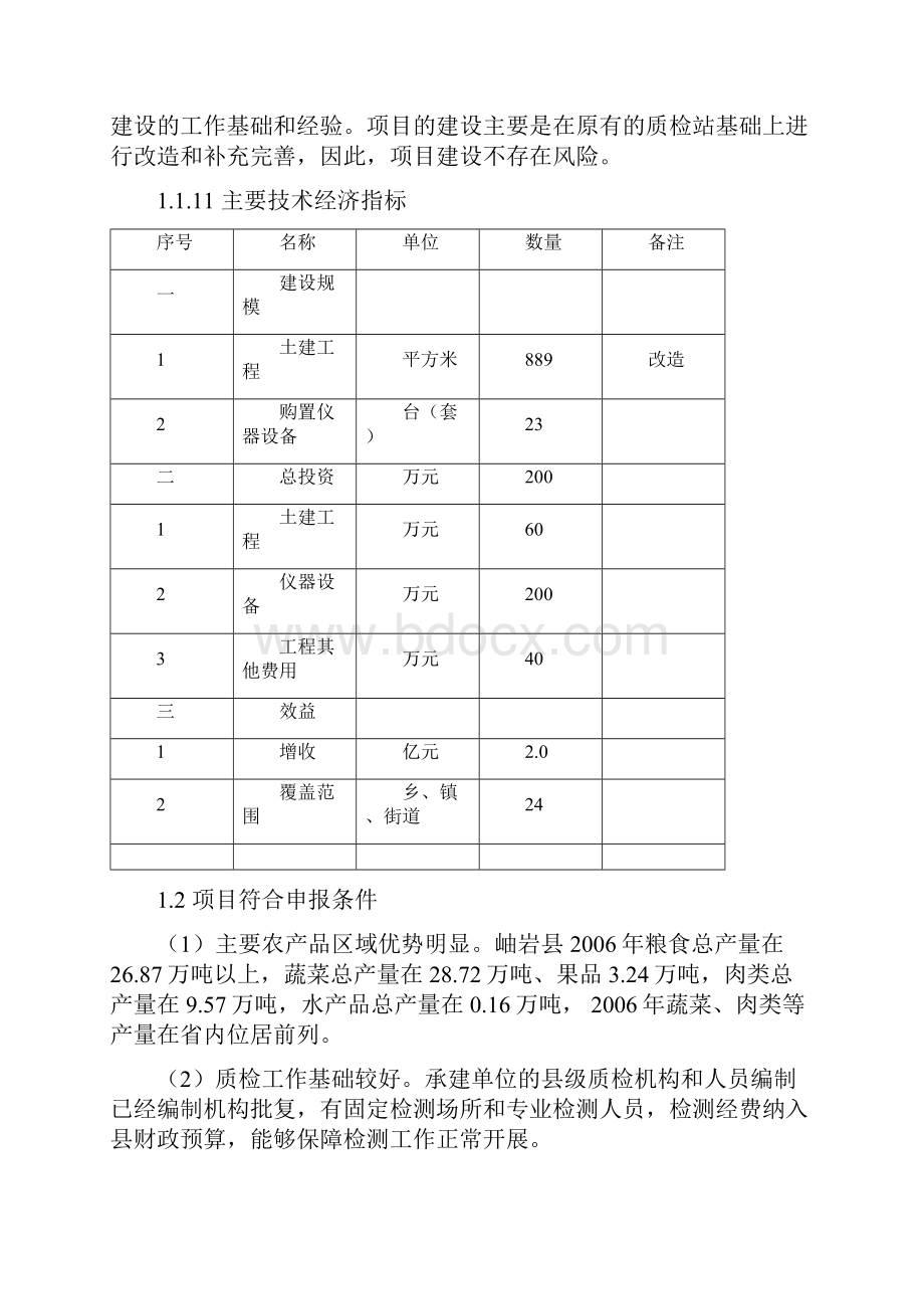 岫岩县农产品质量安全检验检测站建设项立项可研.docx_第3页