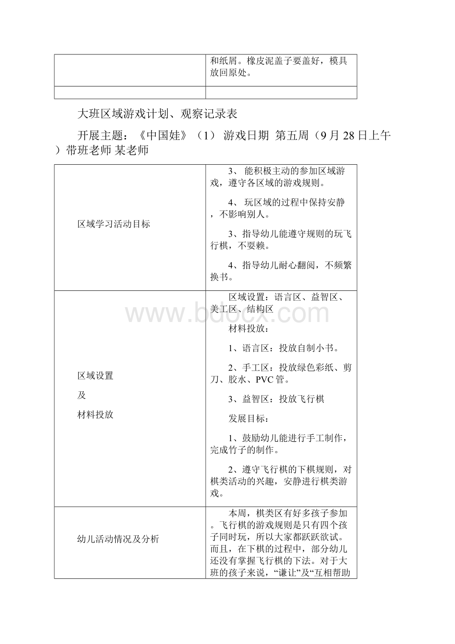 大班区域游戏观察记录9篇.docx_第3页