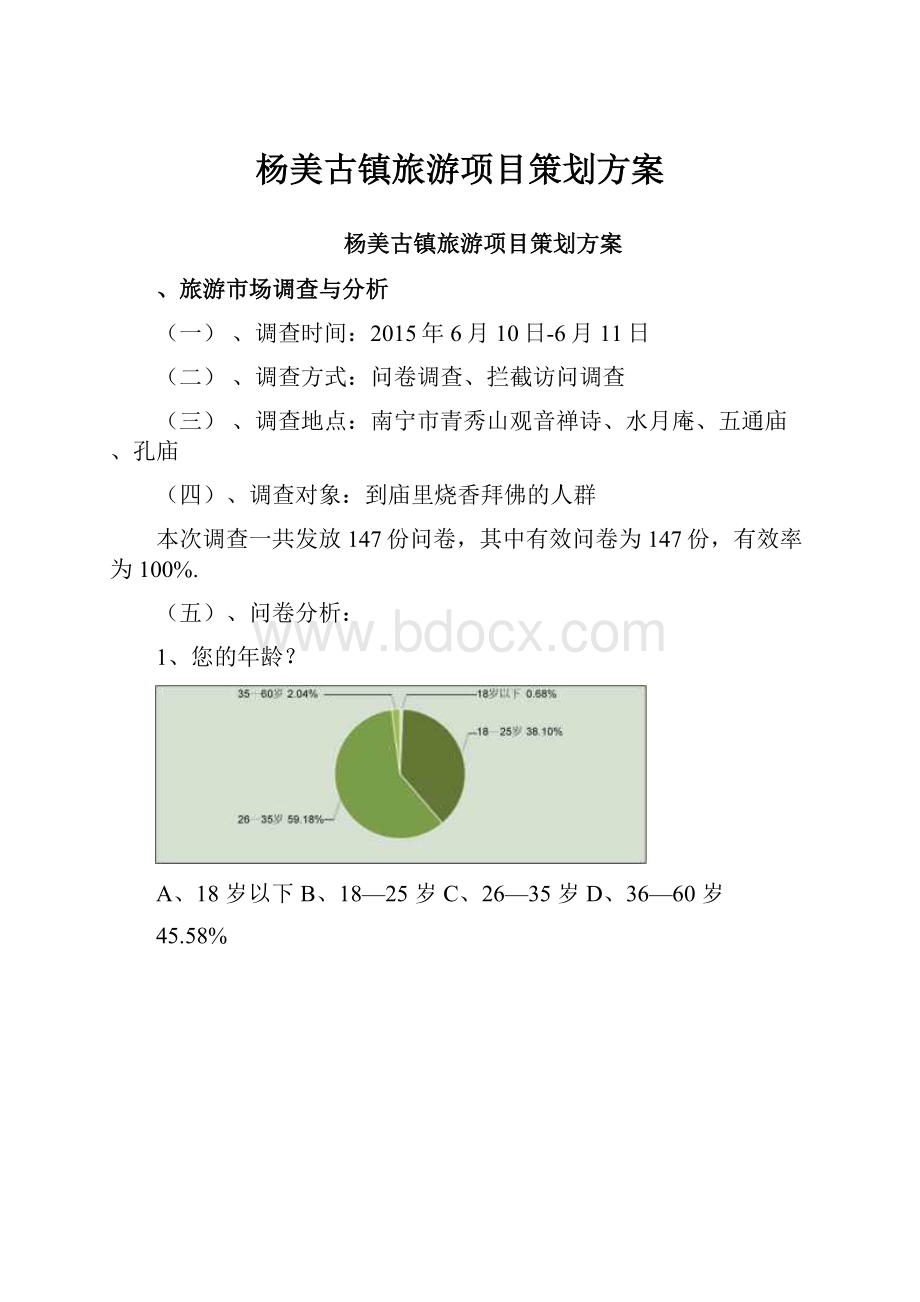 杨美古镇旅游项目策划方案.docx_第1页