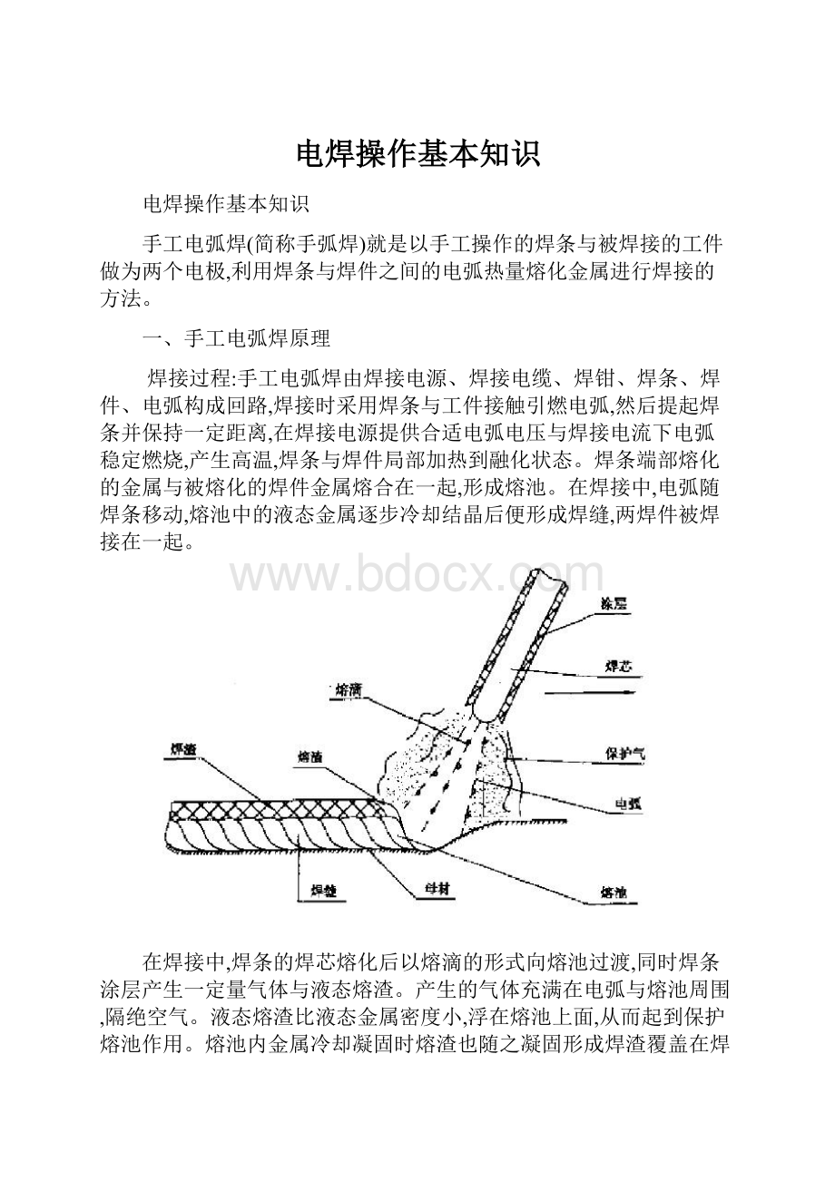 电焊操作基本知识.docx_第1页