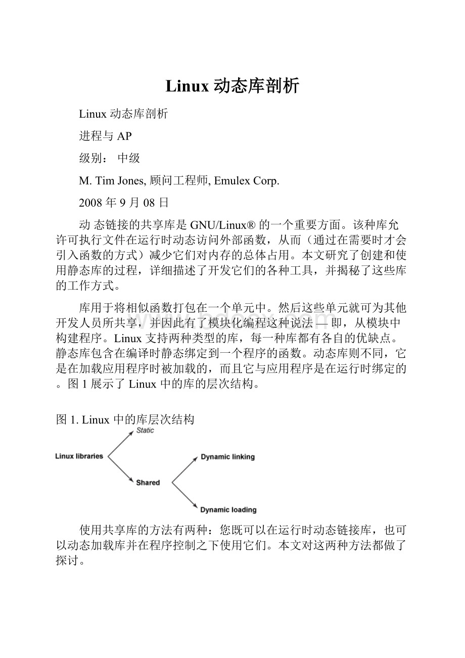 Linux 动态库剖析.docx