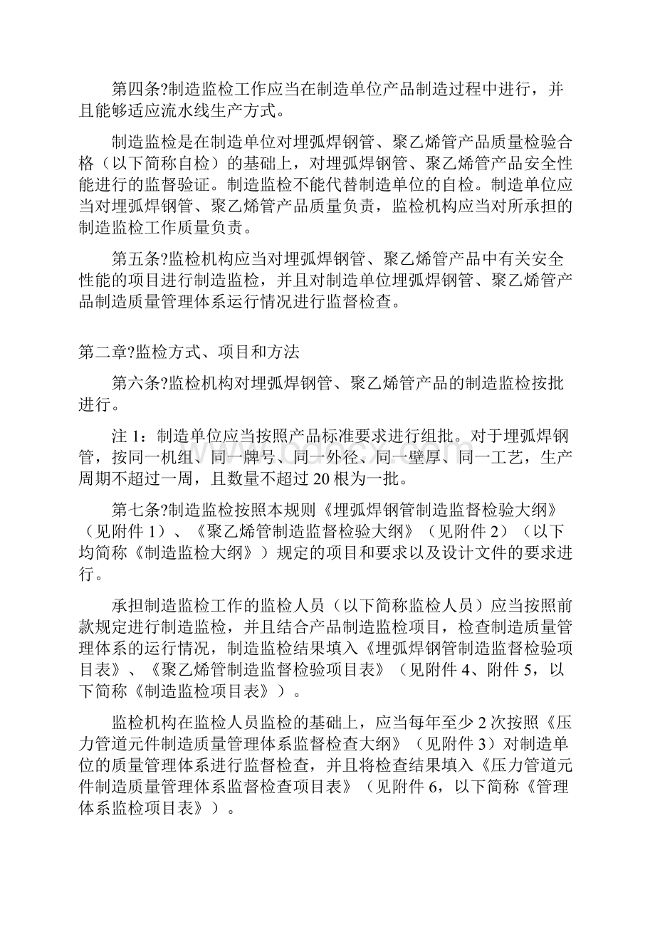 TSGD压力管道元件制造监督检验规则埋弧焊钢管与聚乙烯钢管.docx_第2页