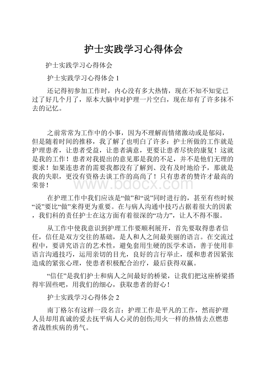 护士实践学习心得体会.docx