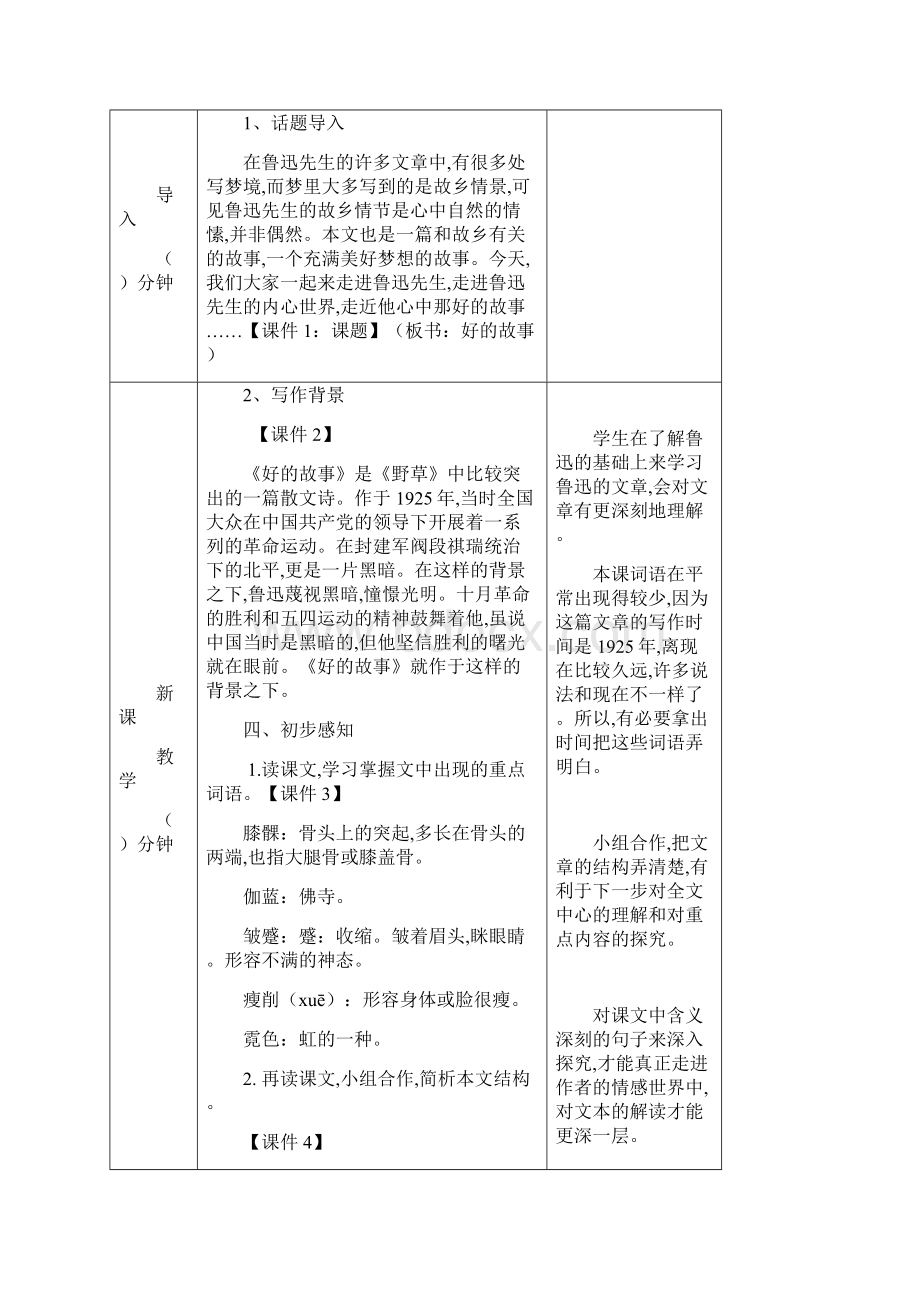 部编版六年级语文上册第八单元25 好的故事 教案.docx_第2页