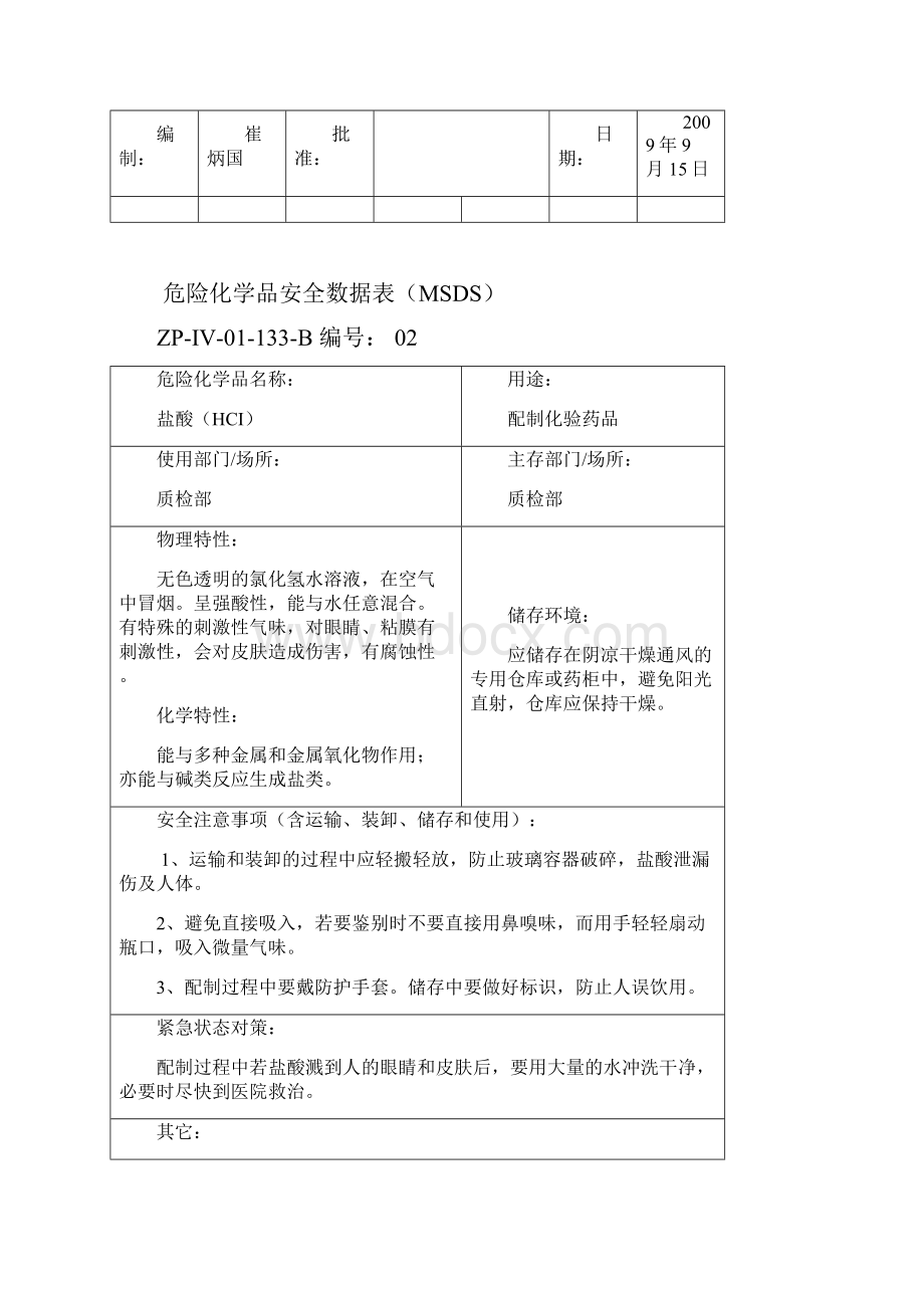 危险化学品安全数据标MSDS1.docx_第2页