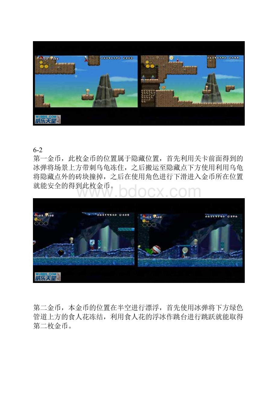 《新超级马里奥兄弟Wii》星星金币收集指南第六大陆.docx_第3页