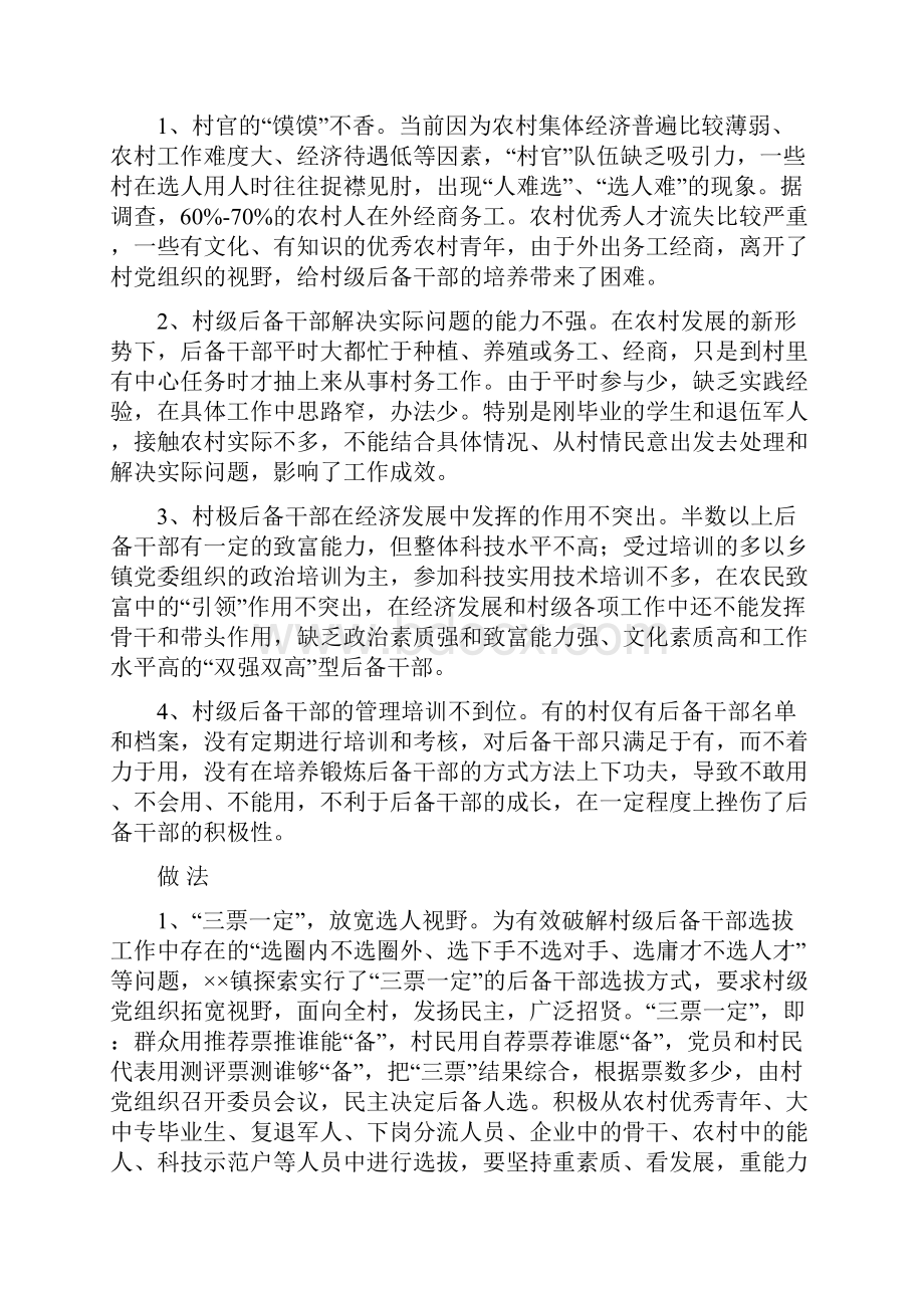 村级后备干部培养机制经验材料多篇.docx_第3页