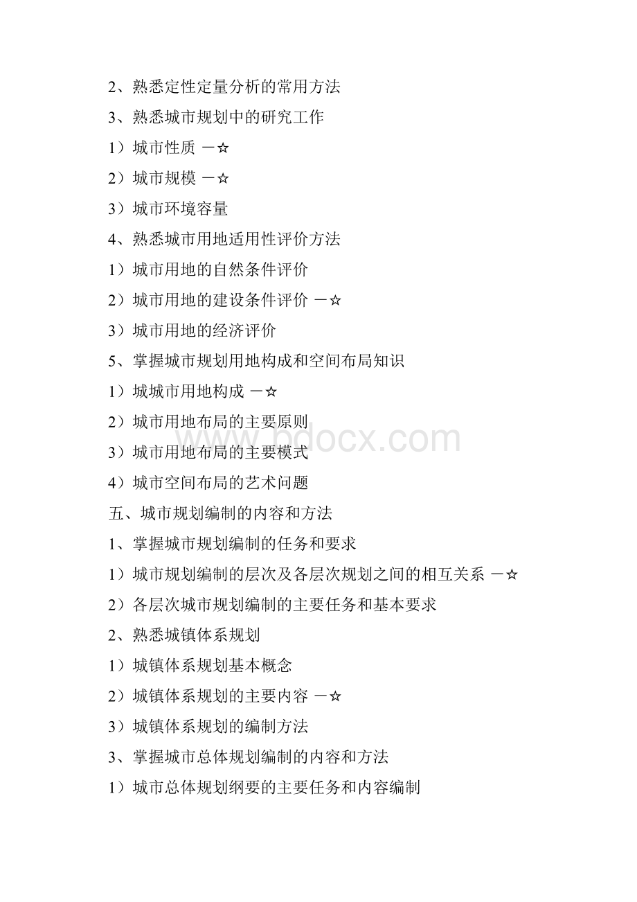 深圳市专业技术资格以考代评和考评结合笔试之《城市规划专业》考试大纲.docx_第3页