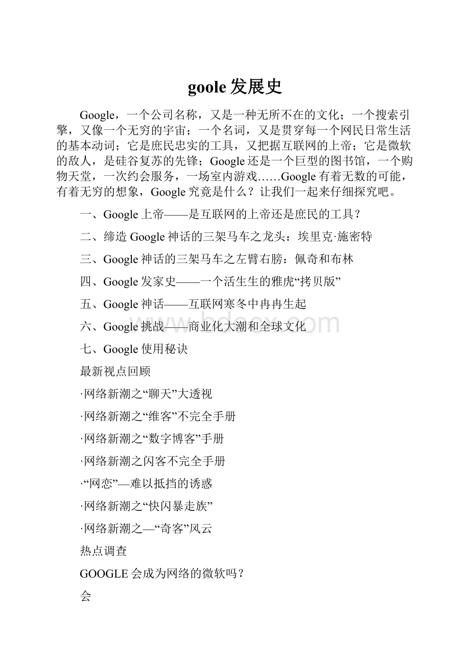 goole发展史.docx