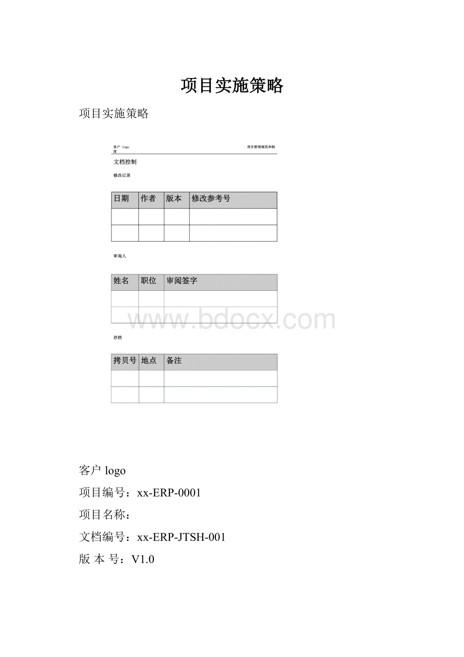 项目实施策略.docx_第1页