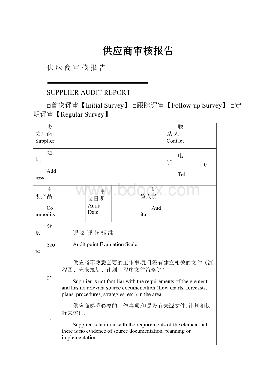 供应商审核报告.docx