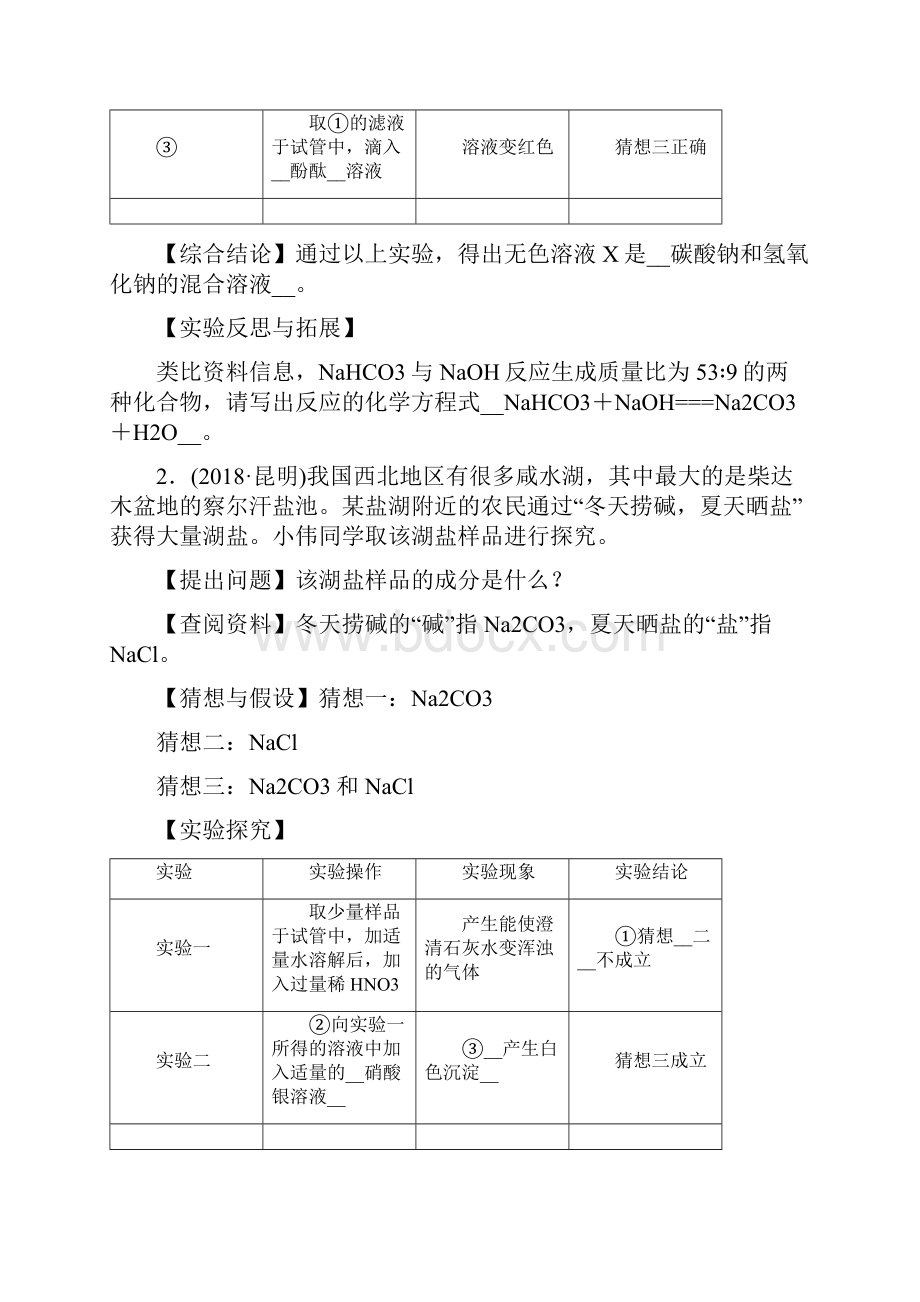 中考化学4题型复习四 实验与探究题.docx_第2页