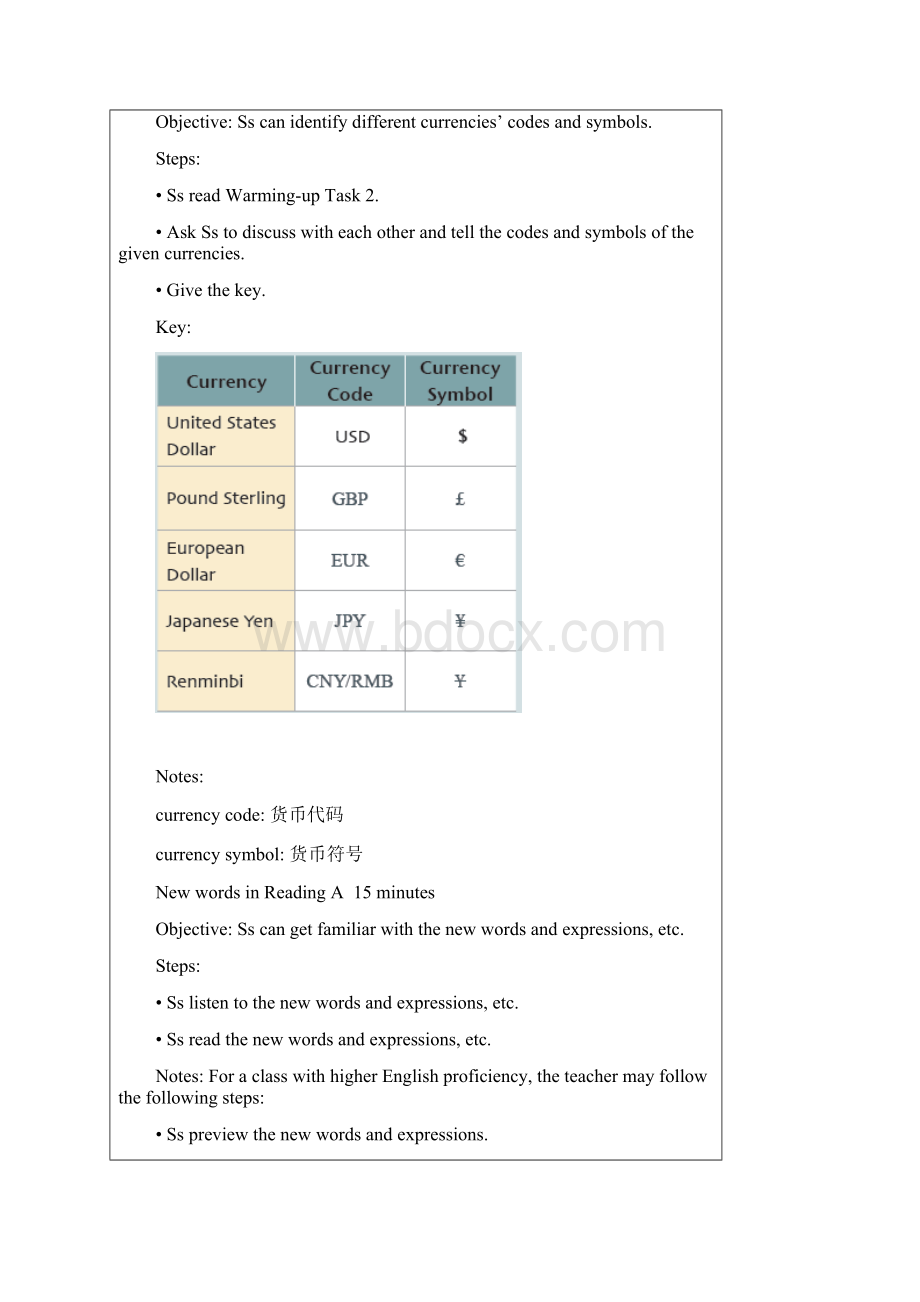 新职业英语2 通用版 Unit 4 Teaching Plan.docx_第3页