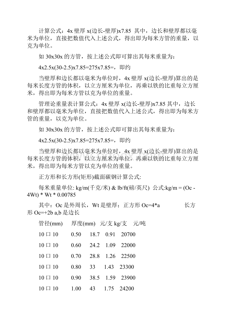 方管理论重量表计算公式.docx_第2页