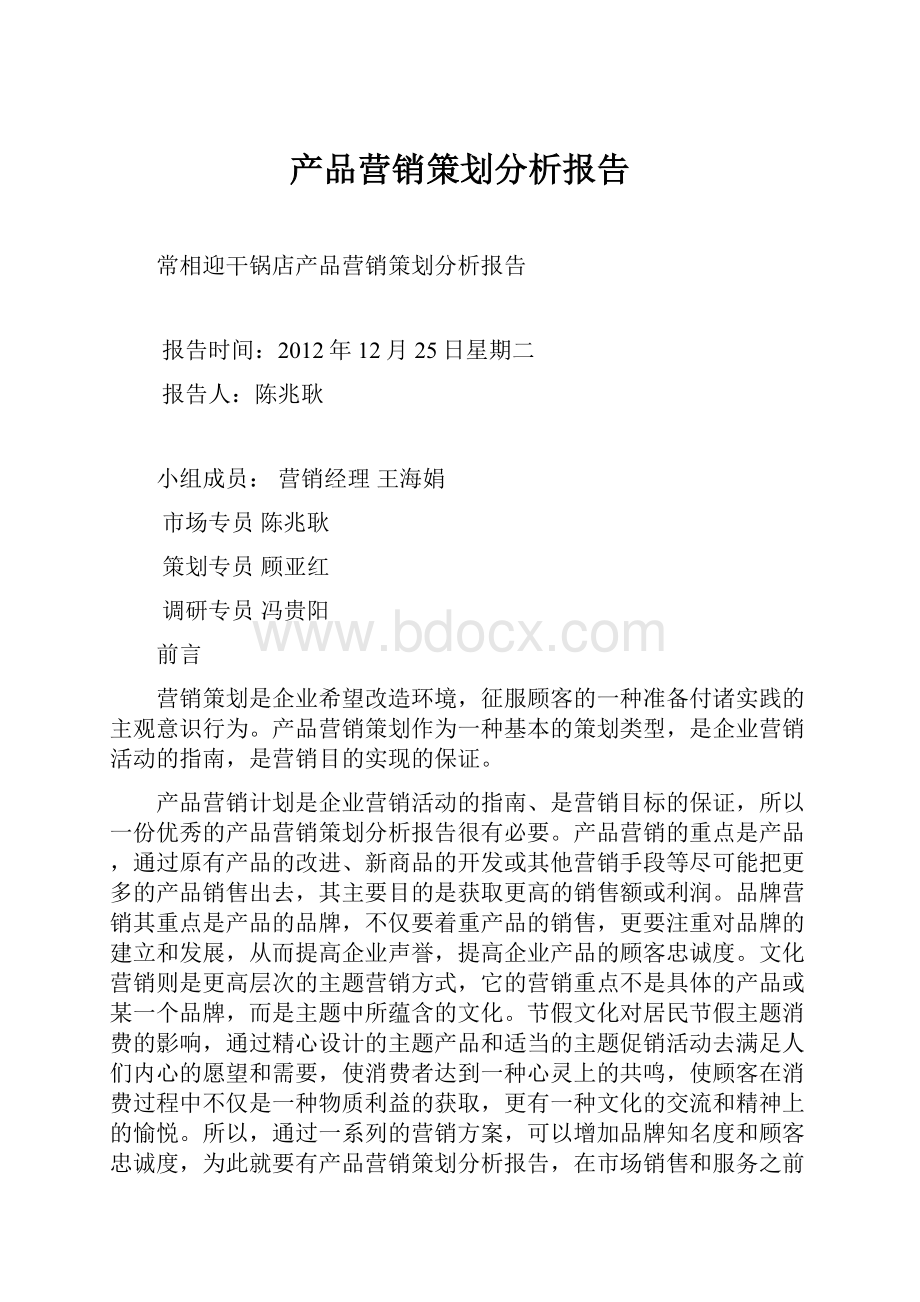 产品营销策划分析报告.docx_第1页