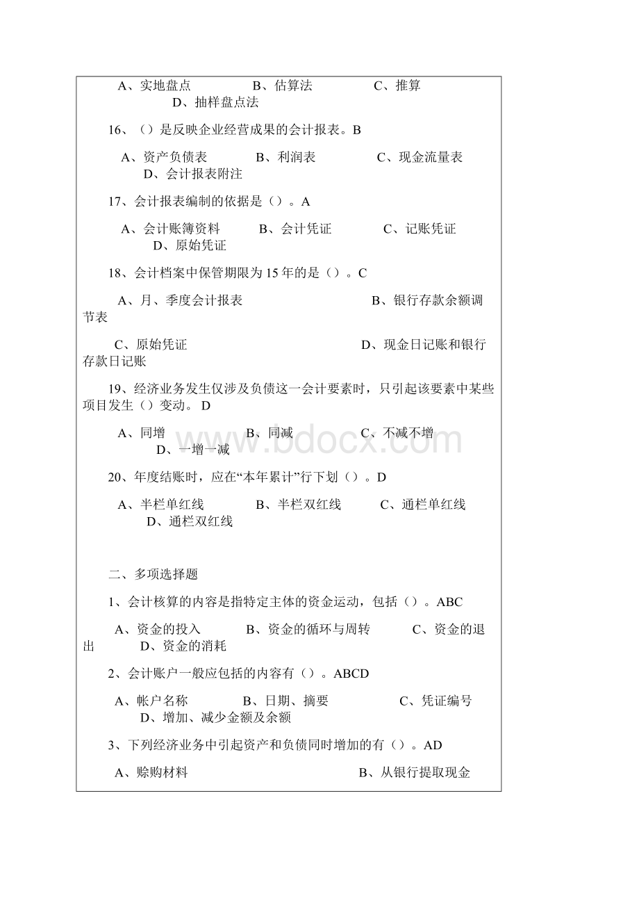 重庆市会计从业资格考试.docx_第3页