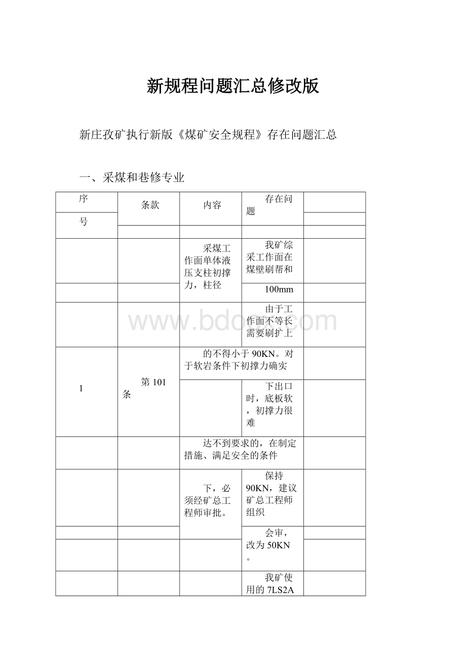 新规程问题汇总修改版.docx_第1页